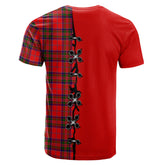 MacGillivray Modern Tartan T-shirt - Lion Rampant And Celtic Thistle Style